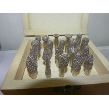 small Vacuum Brazed diamond finger bits